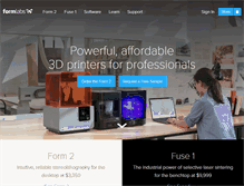 Tablet Screenshot of formlabs.com